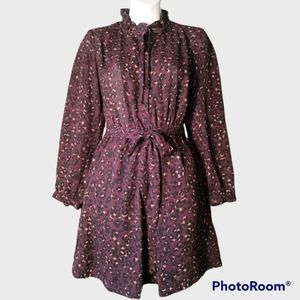 Animal print dress 2P